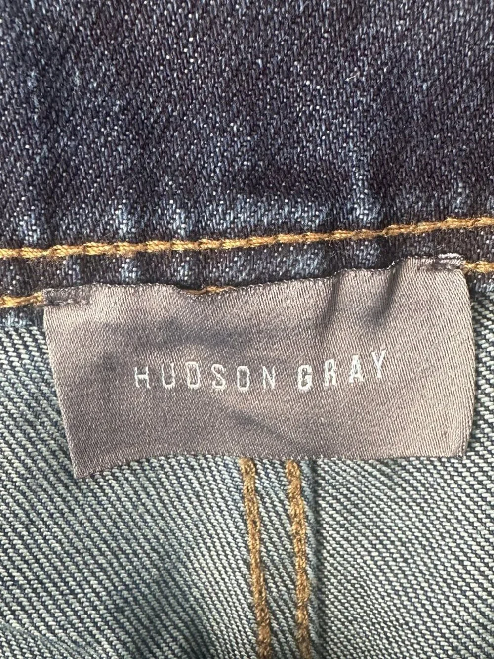 Hudson High Rise Wide Leg Raw Hem Dark Wash Jeans Size Large NWOT